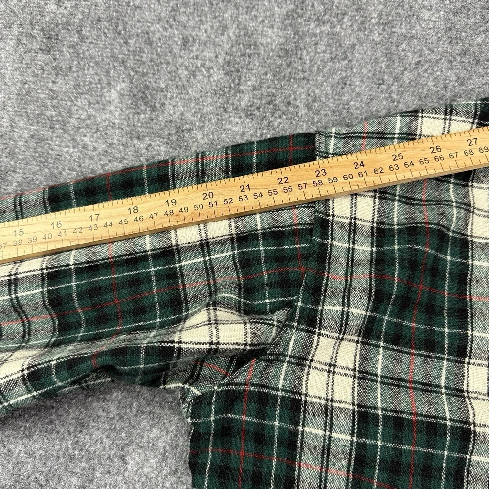 Vintage Amana Woolen Mills Flannel Shirt Mens M Green Plaid 50s 60s Outdoor Work
